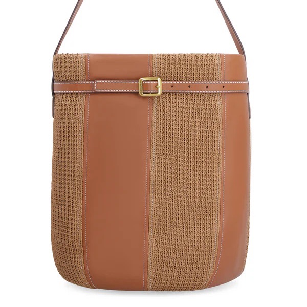 Staud Large Cabana Raffia Tote Bag Tan